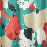 スミノエ DESIGNLIFE カーテン フルーツフルーツ ブルー AS-V1364-24095BL １セット(2枚入)（直送品）