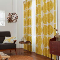 スミノエ DESIGNLIFE カーテン トピアリー イエロー AS-V1367-190170YE １セット(2枚入)（直送品）
