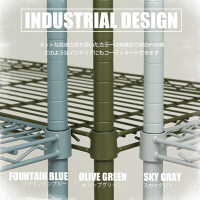 ルミナス ポール径25mm セット品 インテリアカラーワードローブ 2段仕様 ブルー 幅910×奥行460×高さ2157mm IC9021-3BL（直送品）