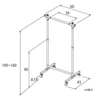 宮武製作所 頑丈ハンガーW60 HSG-430S 1台