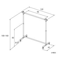 宮武製作所 頑丈ハンガーW120 HSG-432L 1台