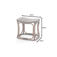 サンフラワーラタン WAHOOシリーズ ラタン手編み スツール C427KA 1脚（直送品）