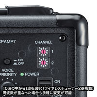 拡声器　ワイヤレスマイク　メガホン　スピーカーマイク　ハンドマイク型　MM-SPAMP7　サンワサプライ　1個（直送品）