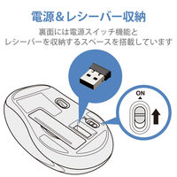 エレコム レーザーマウス／ＭーＬＳ１５ＤＬシリーズ／無線／５ボタン／ブラック M-LS15DLBK 1個