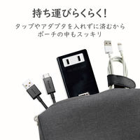USB充電器 電源タップ コンセント×1 USB-A×3 縦向き ブラック MOT-U05-2132BK エレコム 1個