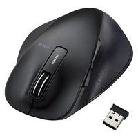 ワイヤレスマウス 無線 2.4GHz ブルーLEDマウス 握りの極み Lサイズ M-XGL10DBBK エレコム 1個