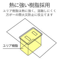 延長コード 電源タップ 2.5m 2ピン 6個口 無灯個別スイッチ 省エネ 雷ガード 白 T-K5B-2625WH エレコム 1個