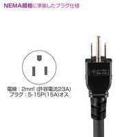サンワサプライ 19インチサーバーラック用コンセント（15A） TAP-SV1518B（直送品）
