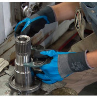 ショーワグローブ ショーワ ニトリル背抜き手袋 NO376R ホールド オイル&ナックル L NO376R-L 1双 778-7278