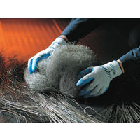 SHOWA ニトリルゴム背抜き手袋 まとめ買い 簡易包装強力グリップ (10双入) ブルー LLサイズ NO360-LL10P（直送品）