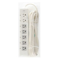 延長コード 電源タップ 5m 3P（ピン） 7個口 スイッチ ライトグレー TAP-F37-5CLK サンワサプライ 1個