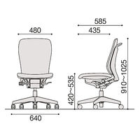 【設置込】イトーキ フルゴチェア ハイバック ハンガーなし 肘なし キャスター脚 座面回転 ブラックT/ブラックT KF430DLM-T1T1（直送品）