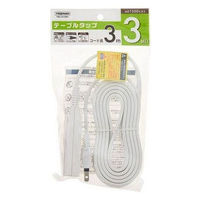 テーブルタップ 3個口 3m ホワイト HSL303WH ヤザワコーポレーション 5個