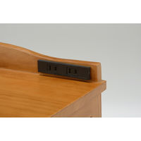 ファミリー・ライフ 天然木鍵付き引き出しいっぱいFAX台 コンセント付き 76cm幅 04145 1台