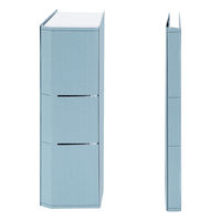 コクヨ　フリーワイドファイルひもとじタイプ　A4縦　2穴　青　1セット（25冊：5冊入×5）