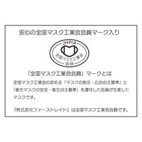 ファーストレイト フィット使いきりミニマスク175 ホワイト 50枚入 小さめ 女性　使い捨て サージカル 不織布　1箱（50枚入）