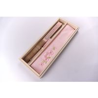 ひしだ ST-32 額透彫扇 ハナミズキ ピンク7寸 1本（直送品）