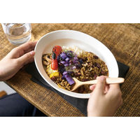 アイトー #0111108 カレット オーバルボウル WH 1個（直送品）