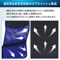 Netforce オフィスチェア デスクチェア メッシュ ハイバック 可動肘 腰痛対策 ライトグレー 1脚（直送品）