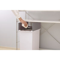 リス 抗菌 バイオ 棚下で使えるペダルダストボックス45L ニーナグレー GGYA308 1台 オリジナル