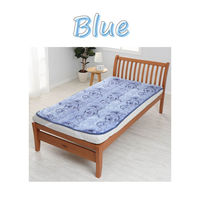 西川 敷きパッド シングル 洗える やわらか ブルー 花オーナメント柄 CM02522406 1枚（直送品）