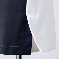 住商モンブラン スクラブ 兼用 半袖 白/ネイビー M MS001-0183 1枚　スクラブ（直送品）