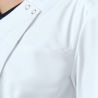 住商モンブラン マタニティスクラブ 半袖 白/ネイビー M MS900-0183 1枚　スクラブ（直送品）