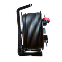 サンワサプライ 屋外用巻取り延長CAT6A LANケーブル KB-MKE21BK 1個（直送品）