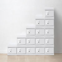 サンワサプライ 小型ロッカー ダイヤル錠 幅200×奥行300×高さ200mm ホワイト PLK-PS200W 1台（直送品）