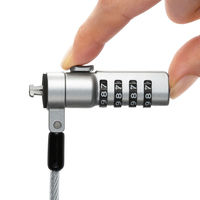 サンワサプライ スロット標準＆nano対応セキュリティワイヤー（ダイヤル錠） SL-92 1個（直送品）