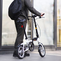 池商 GRAPHIS GR-ALMIGHTY 災害対策用 折りたたみ自転車 ブラック GR-121-BK 1台（直送品）