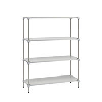 【軒先渡し】エレクター　ベーシックシリーズ　ウッドシェルフ棚用　幅900×奥行600mmシルバー枠・ホワイト B2436MWHS1 1枚（直送品）