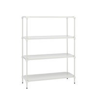 【軒先渡し】エレクター　ベーシックシリーズ　ウッドシェルフ棚用　幅1200×奥行600mmホワイト枠・ホワイト B2448MWHW1 1枚（直送品）