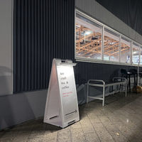 ファースト ソーラーライト付きスタンドプレート 駐車禁止２ 昼光色 片面加工 白 1台（直送品）