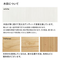 【軒先渡し】萩原 チェスト 幅470×奥行270×高さ720ｍｍ ホワイト MCC-6015AW 1台（直送品）