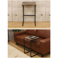 エイ・アイ・エス バルネ サイドテーブル 幅340×奥行340×高さ550mm ブラウン BRN-09ST BR 1台（直送品）