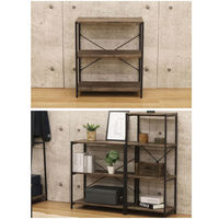 エイ・アイ・エス バルネ 3段ラック 幅600×奥行300×高さ700mm ブラウン BRN-01RK BR 1台（直送品）