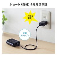 サンワサプライ USB Type-C充電器（1ポート・3A） ACA-IP92BK 1個（直送品）