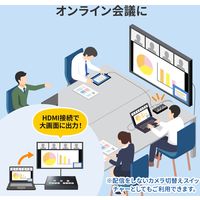 サンワサプライ 4入力1出力HDMIスイッチャー(4K対応/画面分割/キャプチャ機能付き) SW-UHD41UVC 1個