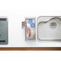 ヨシカワ オールステンレス 広げて使える水切り 水切りラック 4306034 1台