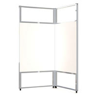 サンテック CFパネル セミオープン クロスタイプ 幅1200×高さ1869mm ライトグレー CF-1219SS-LG 1台（取寄品）