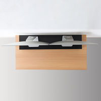 サンワサプライ 木製机上ラック(W1000・ブラック) MR-LC314BK 1個（直送品）