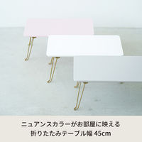 永井興産 ニーナ 幅45 折りたたみテーブル グレー NK-745GY-10 1セット(10台入)（直送品）