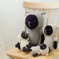 原ウール Knitworm 編み物キット 2-12　あみぐるみの羊さんキット 1セット（直送品）