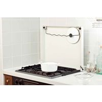 池永鉄工 コンロカバー 60cm用 鍋フタキャッチャー付き ホワイト 334959 1個（直送品）