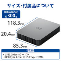 HDD 外付け 4TB ポータブル 3年保証 Mobile Drive STLP4000400 LaCie 1個