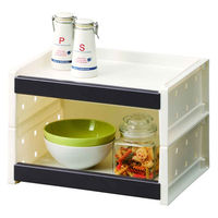 天馬 収納ラック ルームラック プロフィックス PROFIX Sサイズ キッチンラック 組み合わせ ブラウン 224278 1個（直送品）