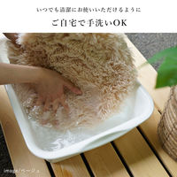 トシシミズ ナチュラルポスチュアー 低反発高反発2層シャギー チェアパッド CM-205 35×35cm アイボリー 1枚（直送品）