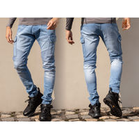 GLADIATOR G-4005 デニムストレッチカーゴパンツ INDIGO 6L コーコス信岡 1着（直送品）