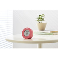 タニタ 温湿度計 時計 温度 湿度 デジタル 卓上 マグネット ピンク TT-585-PK 5個